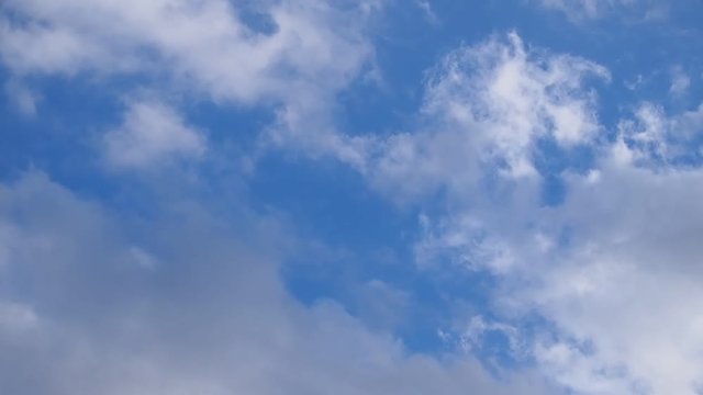 青空とゆっくり流れる綿雲/速度ノーマル 