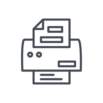 recommend clip art: Office line icon fax phone