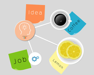 infographic template in vector