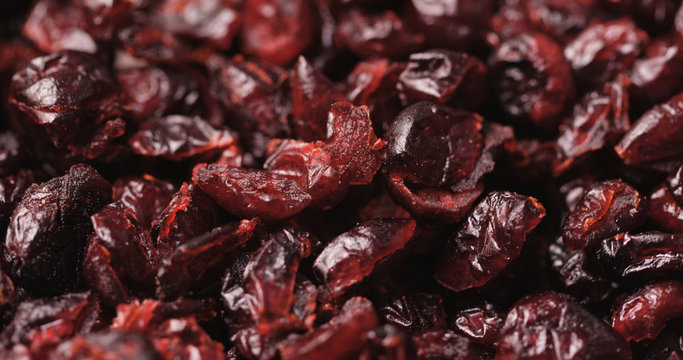 Dried cranberry in red