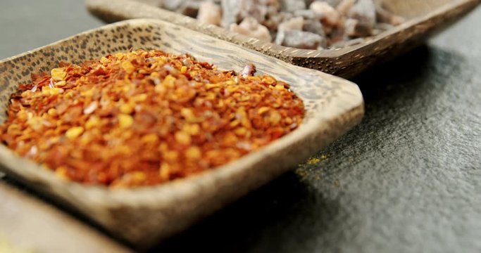 Various spices in bowl 