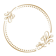 Vector floral vintage frame