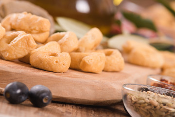 Italian taralli.
