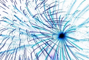 Abstract blue color Negative photo style