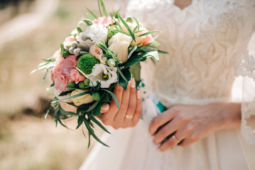 Obraz na płótnie Canvas Gentle bouquet of the bride