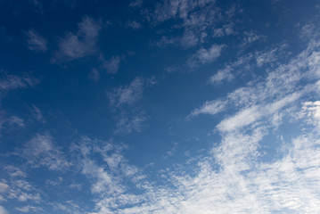 Obraz premium rain clouds on a blue sky as a background