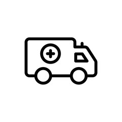 Ambulance flat icon