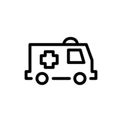 Ambulance flat icon
