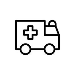 Ambulance flat icon