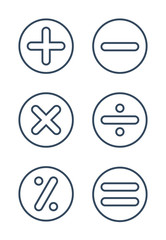 basic mathematical operation signs