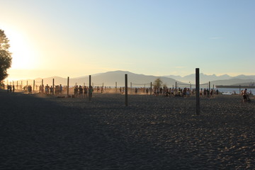 Obraz premium Evening at the beach