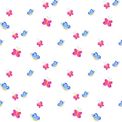 Seamless with butterflies