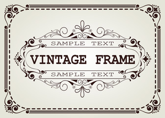 Naklejka premium vintage frame