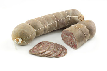 meatloaf on a white background