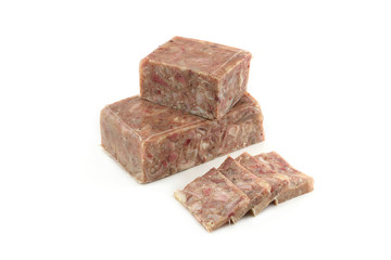 meatloaf on a white background