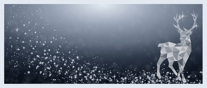 Weihnachten Rentier - Blau