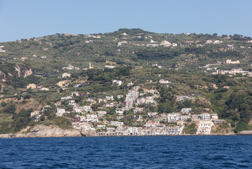 Fototapeta premium A view of the Amalfi Coast between Sorrento and Positano. Campania. Italy