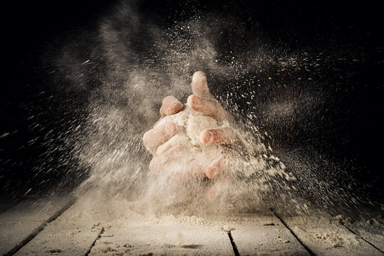 Hands Kneading Dough