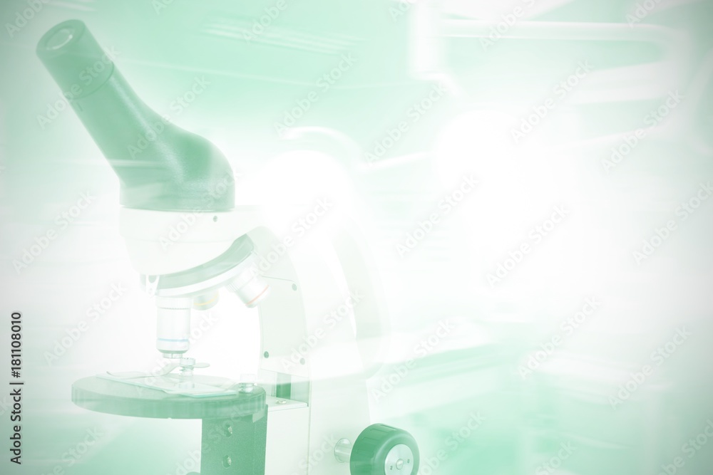 Poster composite image of microscope