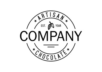 Circle Artisan Chocolate Vintage Logo
