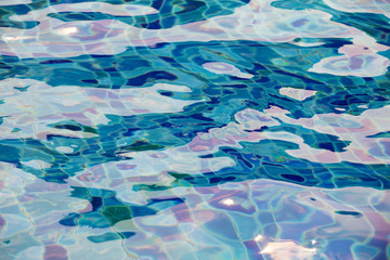 Fototapeta na wymiar Shining blue water background
