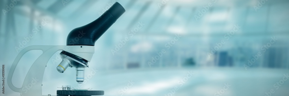 Poster composite image of microscope