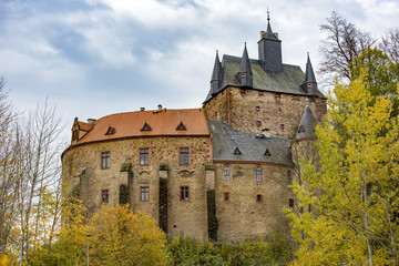 Fototapeta na wymiar Castle Kriebstein in Saxony