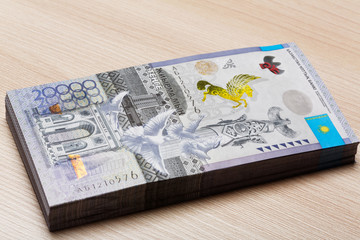 Kazakhstan money tenge national currency 20 000 Tenge banknote