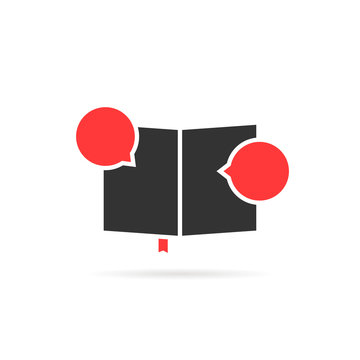 black classbook icon like comic book