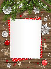 Holiday card christmas frame