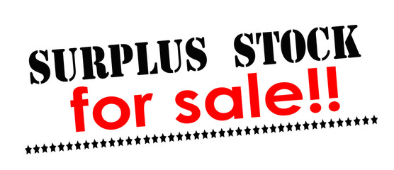 Surplus stock for sale