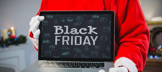 Composite image of black friday advert