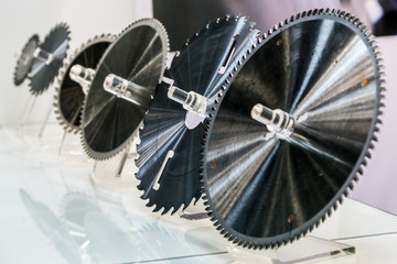 metal cutters for machining metal. shallow depth of field soft focus