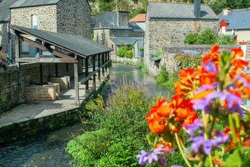 Fougères. Lavoir en centre ville. Ile et Vilaine. Bretagne