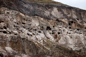 Vardzia cave city-monastery in the Erusheti Mountain, Georgia