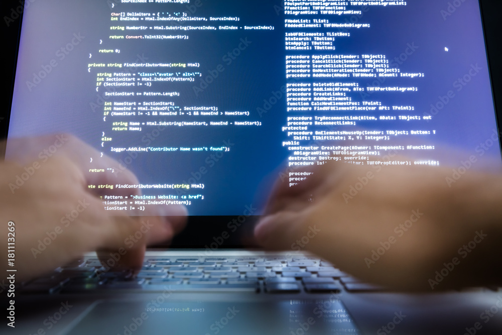 Poster Hacker Using Laptop