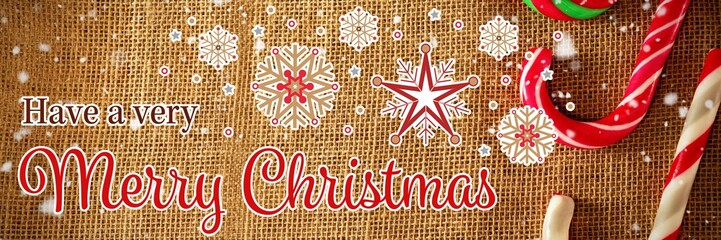 Christmas message with copy space