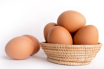 Eggs in a basket