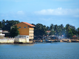 Fototapeta premium freetown the harbour of sierra leone