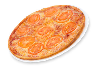 pizza with tomatoes
