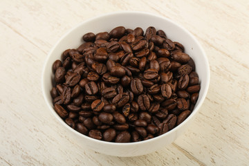 Roasted coffee beans