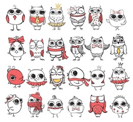 Cute hipster birds. Vector trendy hipster style greeting card design, t-shirt print, inspiration poster.