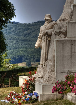 Monument aux Morts de la butte de Vauquois, Meuse, France