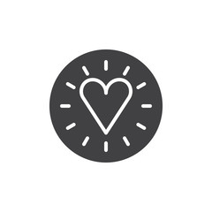 Heart love icon vector, filled flat sign, solid pictogram isolated on white. Favorite symbol, logo illustration.