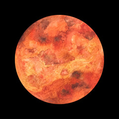 watercolor planet Mars - 181118232