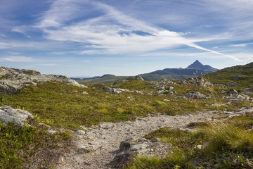 Wanderpfad auf einem Berg