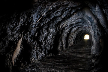 Naklejka premium Bat Cave In Mountains