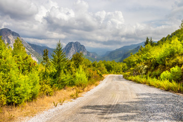 Country Road In The Mountains