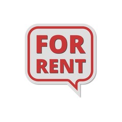 For Rent Sign, For rent icon