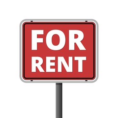 For Rent Sign, For rent icon